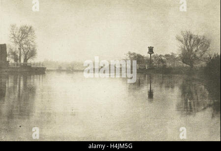 Paesaggio fluviale, Peter Henry Emerson, 1856 - 1936, 1895 Foto Stock