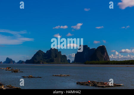 Fisherman Village Ko Panyi, Phang Nga, Thailandia Foto Stock