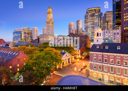 Boston, Massachusetts, USA il centro città. Foto Stock