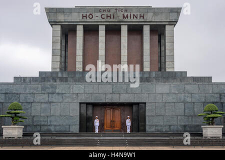 Presidente Mausoleo di Ho Chi Minh, Hanoi, Vietnam del nord Foto Stock