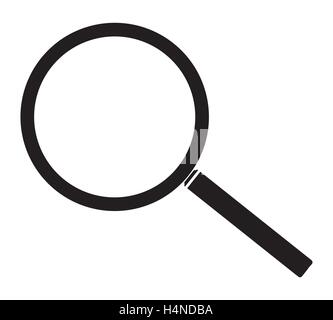 Icona della lente di ingrandimento vettore Illustrazione Vettoriale