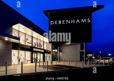 Negozio Debenhams in Evesham Foto Stock
