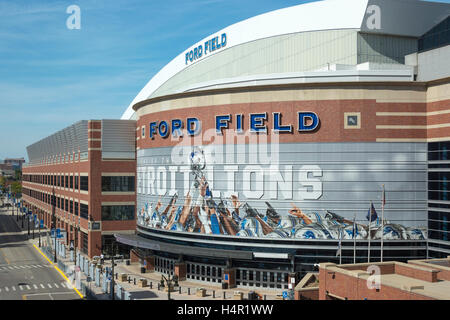 FORD FIELD STADIUM (©KAPLAN MCLAUGHLIN DIAZ architetti 2002) DOWNTOWN DETROIT MICHIGAN STATI UNITI Foto Stock