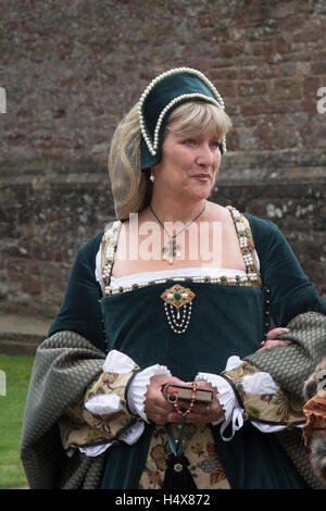 La rievocazione medievale evento presso il Berkeley Castle nel Gloucestershire,Inghilterra Foto Stock