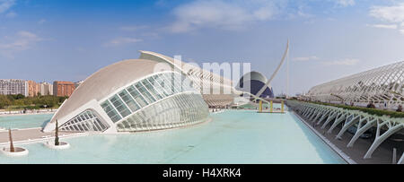 Città delle Arti e delle Scienze di Valencia, Spagna Foto Stock