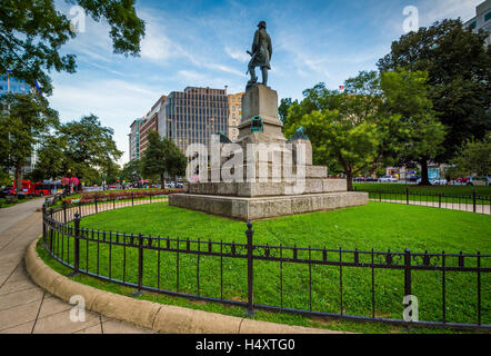Statua di Farragut Square, a Washington, DC. Foto Stock