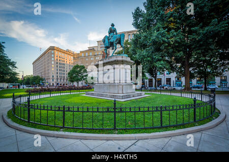 Statua di Farragut Square, a Washington, DC. Foto Stock