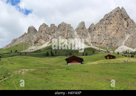 Alto Adige, Dolomits, paesaggio, montagna, House Foto Stock