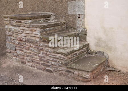 Cavallo di fasi di montaggio, nei pressi di Abergavenny, Monmouthshire, Wales, Regno Unito Foto Stock