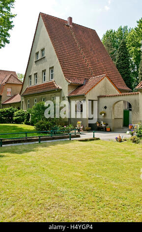 Welheim sobborgo giardino, alloggiamento industriale tenuta da 1914-23, Bottrop, la zona della Ruhr, Renania settentrionale-Vestfalia Foto Stock