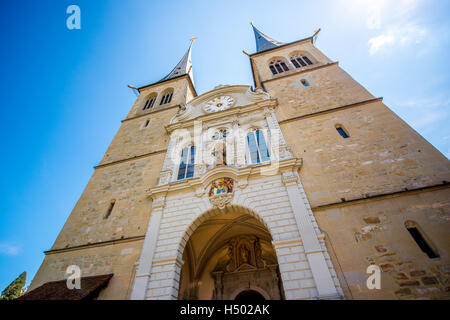 La chiesa nella città di Lucerna Foto Stock