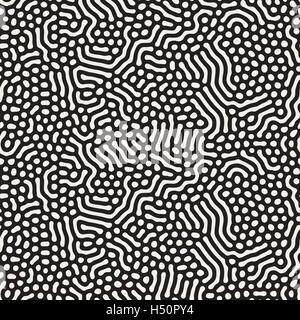 Vector Seamless linee organiche Pattern di corallo Illustrazione Vettoriale