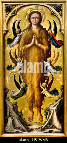 Santa Maria Maddalena è stata sollevata dagli angeli da Anonio Vivarini 1418 - 1484 Venezia pittore italiano Italia xv secolo Foto Stock