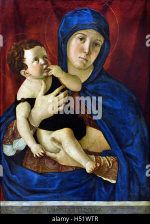 Madonna con il Bambino di Giovanni Bellini 1430/1435 -1516 Venezia pittore xv secolo Italia Italiano Foto Stock