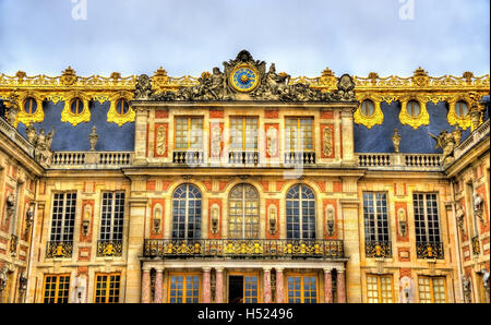 Facciata del palazzo di Versailles - Francia Foto Stock