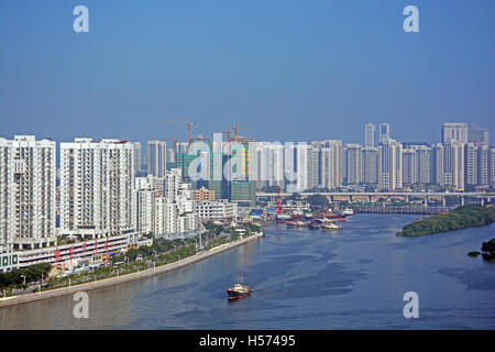 Perle di fiume città di Zhuhai Cina Foto Stock