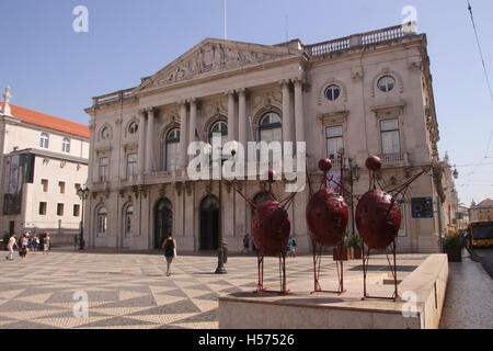 Municipio Praca Do Municipio Lisbona Portogallo Foto Stock