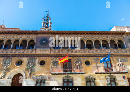 In stile rinascimento town hall di Tarazona de Aragón, Saragozza, Spagna Foto Stock