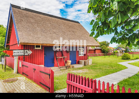 La pesca etnografico homestead è un museo in Nidden, Nida, Neringa, Curonian spit, Lituania, paesi baltici, Europa Foto Stock