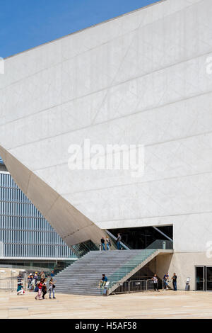 Esterno della Casa da Musica, Porto, Portogallo, Europa Foto Stock