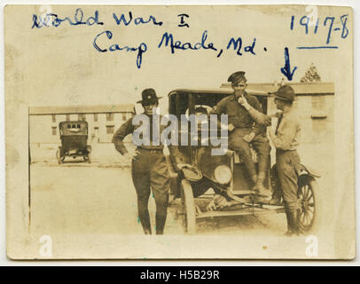 La prima guerra mondiale, il Camp Meade, MD, 1917-1918 Foto Stock