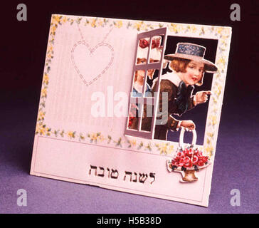 Rosh Hashanah biglietto di auguri Foto Stock