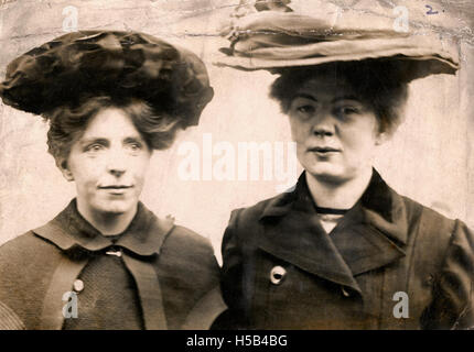 Annie Kenney e Christabel Pankhurst, c.1905-1912. Foto Stock
