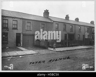 Un riferimento ai documenti di architettura o di pianificazione del territorio del 1911, numerati da 12 a 19, che mostrano proprietà o progetti specifici. Foto Stock