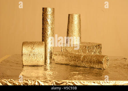 Di lamina di oro nelle figure Foto Stock