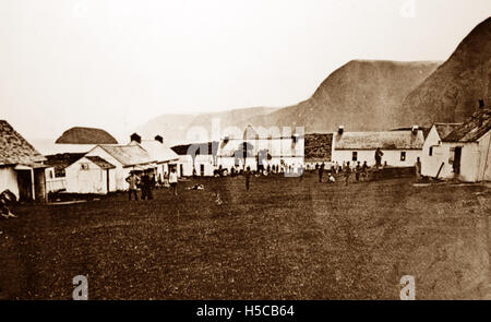 Kalaupapa Lebbrosario, Hawaii - periodo Vittoriano Foto Stock