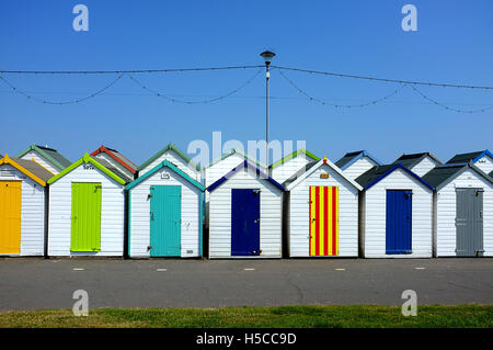 Spiaggia di capanne in UK / Paignton - Devon Foto Stock