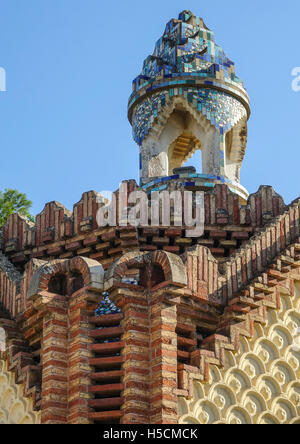 Famoso Finca Güell di Barcellona - un'attrazione turistica Foto Stock