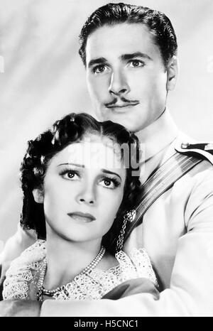La carica di luce Brigata 1936 Warner Bros film con Errol Flynn e Olivia de Havilland Foto Stock
