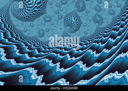 Abstract onde futuristico - generati digitalmente immagine Foto Stock