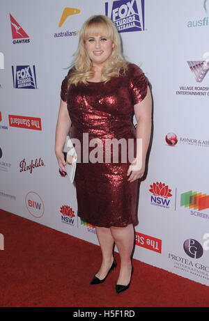 Hollywood, CA, Stati Uniti d'America. Xix oct, 2016. 19 Ottobre 2016 - Hollywood, California. Rebel Wilson. Gli australiani in film del 5th Annual Awards Gala tenutosi a NeueHouse. Photo credit: Birdie Thompson/AdMedia Credito: Birdie Thompson/AdMedia/ZUMA filo/Alamy Live News Foto Stock