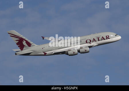 A380 DI QATAR Foto Stock