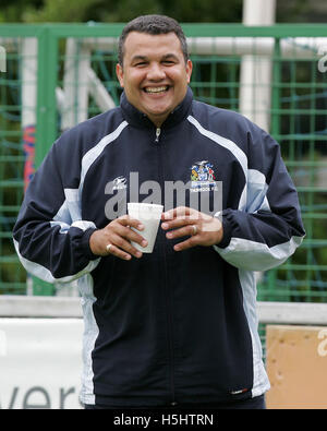 Thurrock Manager Hakan Hayrettin - Thurrock vs Dagenham & Redbridge - amichevole a nave Lane, Hereford - 28/07/07 Foto Stock