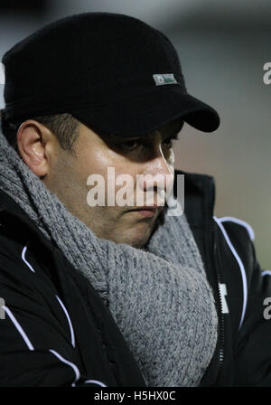 Thurrock manager Hakan Hayrettin - Thurrock vs Havant & Waterlooville - Blue Square South a nave Lane - 23/01/08 Foto Stock