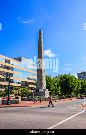 Il Mariagrazia Baird Vance Memorial situato in N. Pack Square nel centro cittadino di Asheville NC Foto Stock