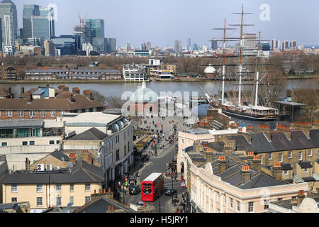 Immagine di Greenwich centro città nel sud est di Londra Foto Stock