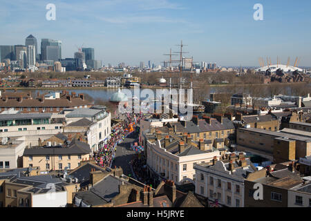 Immagine di Greenwich centro città nel sud est di Londra Foto Stock