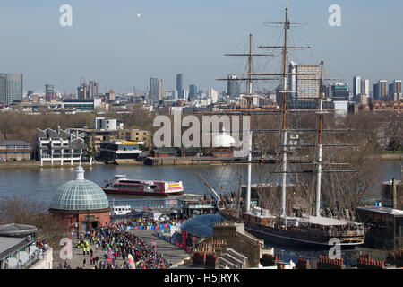 Immagine di Greenwich centro città nel sud est di Londra Foto Stock