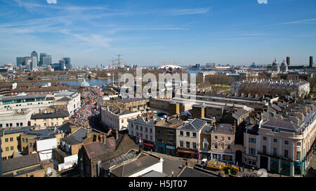 Immagine di Greenwich centro città nel sud est di Londra Foto Stock