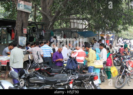 Notai fuori Mehrauli Cancelliere Ufficio, Delhi, India, Asia del Sud Foto Stock