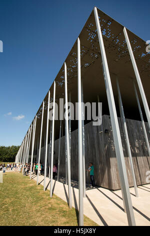 Regno Unito, Inghilterra, Wiltshire, Salisbury Plain, Airman's Corner, Stonehenge Visitor Center Foto Stock