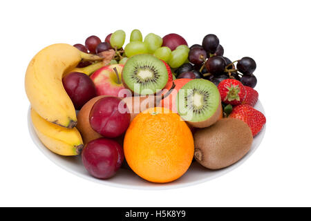 Piatto di frutta Foto Stock