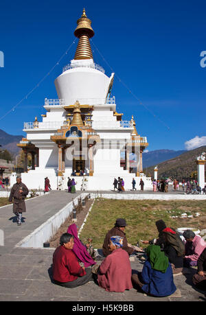 Memorial Chorten, Thimphu, Bhutan, Asia del Sud Foto Stock