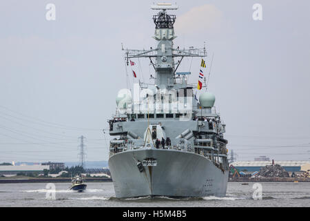 HMS Richmond sul Fiume Tamigi Foto Stock