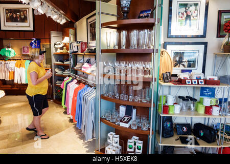 Saint Augustine Florida,World Golf Village,Hall of Fame,interior Inside,museo,negozio di articoli da regalo shopping shopper negozi mercati marketplac Foto Stock