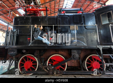 PORTICI, Italia - 10 Ottobre 2016 - Pietrarsa ferroviario Museo Nazionale Foto Stock